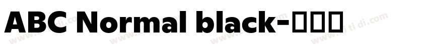 ABC Normal black字体转换